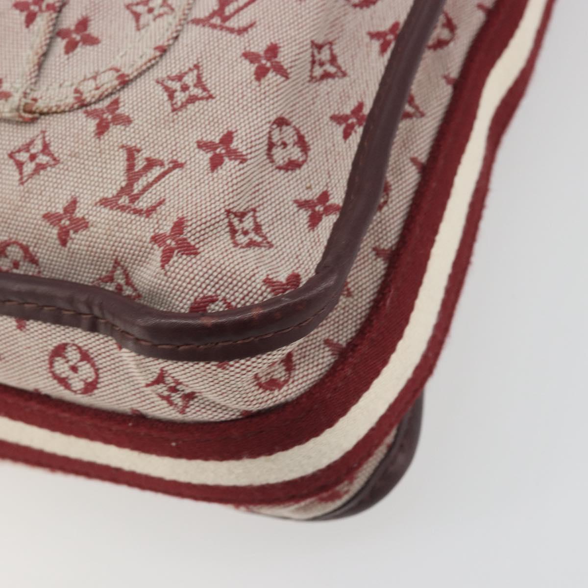 LOUIS VUITTON Monogram Mini Buzas Marie Kate Bag Red M92321 LV Auth BA14657