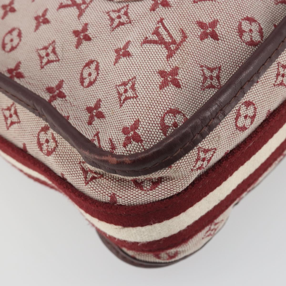 LOUIS VUITTON Monogram Mini Buzas Marie Kate Bag Red M92321 LV Auth BA14657