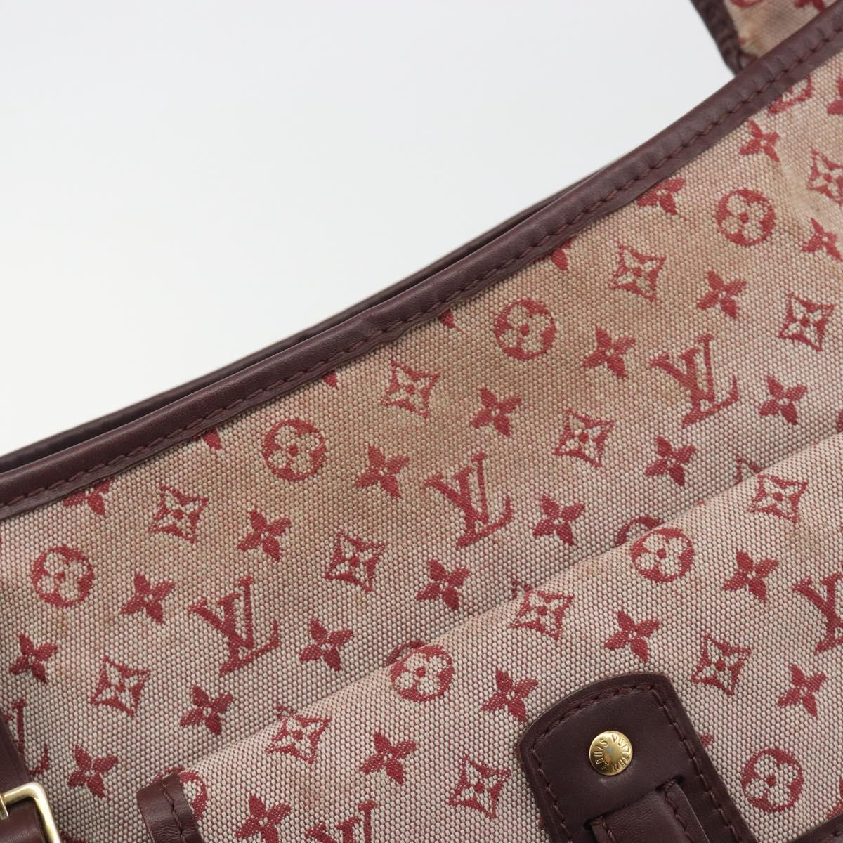 LOUIS VUITTON Monogram Mini Buzas Marie Kate Bag Red M92321 LV Auth BA14657