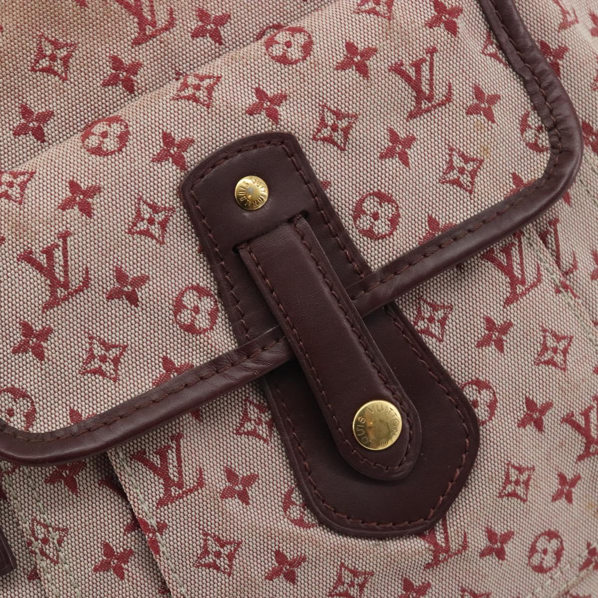 LOUIS VUITTON Monogram Mini Buzas Marie Kate Bag Red M92321 LV Auth BA14657