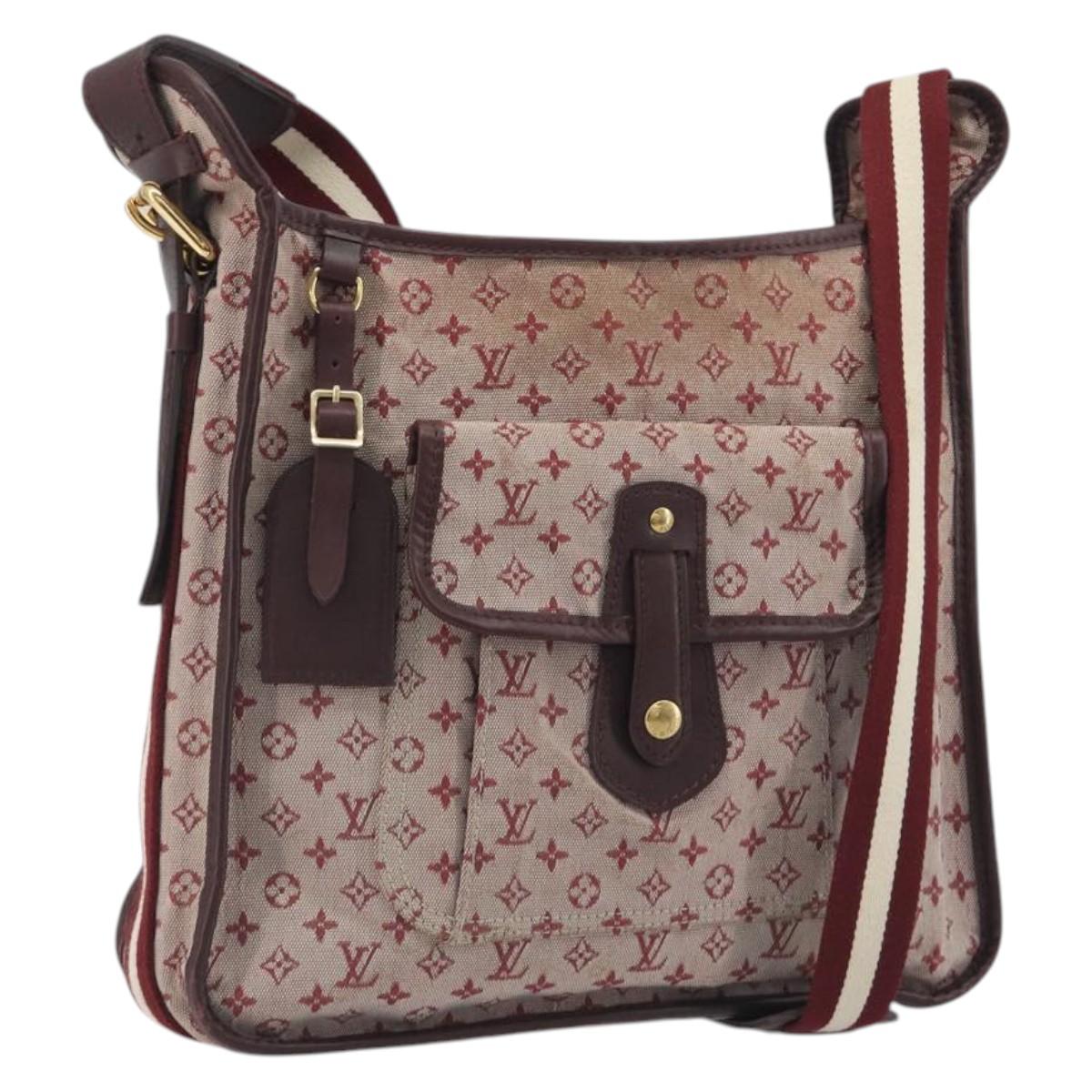 LOUIS VUITTON Monogram Mini Buzas Marie Kate Bag Red M92321 LV Auth BA14657