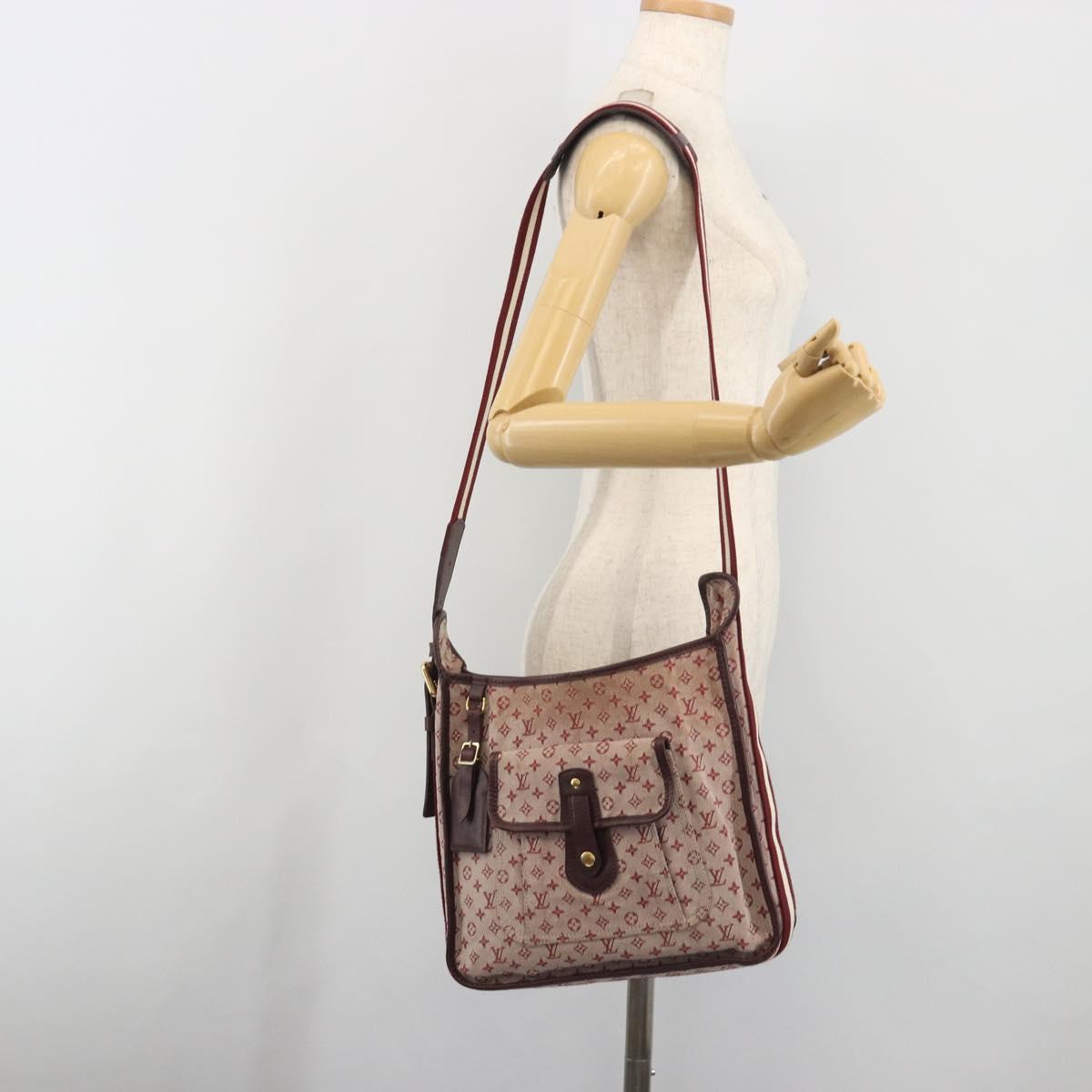 LOUIS VUITTON Monogram Mini Buzas Marie Kate Bag Red M92321 LV Auth BA14657