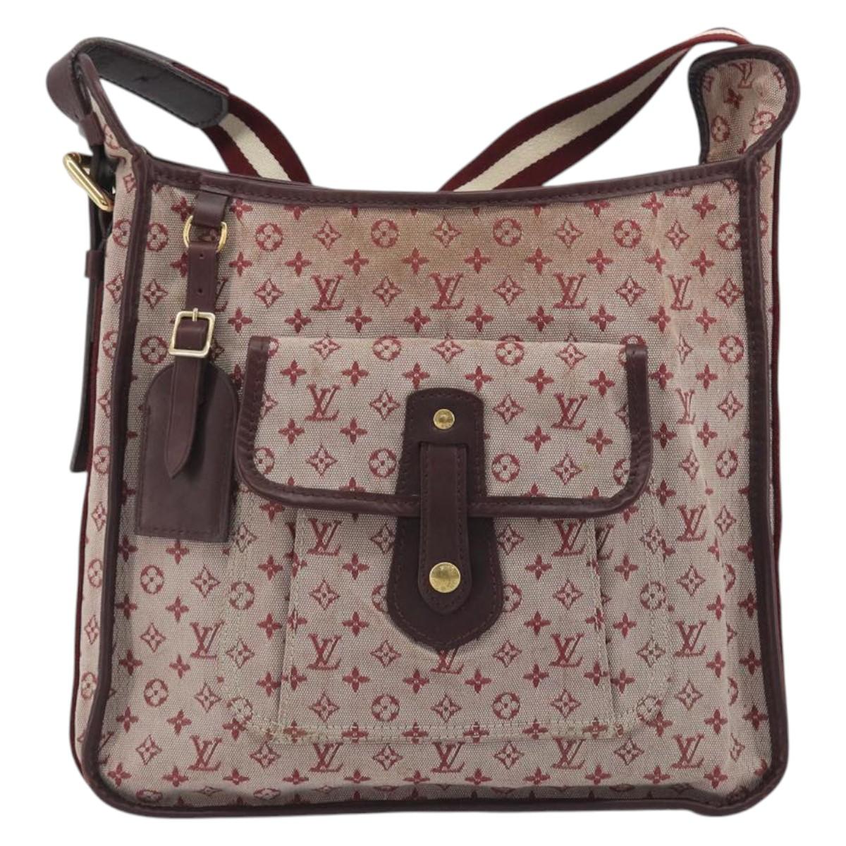 LOUIS VUITTON Monogram Mini Buzas Marie Kate Bag Red M92321 LV Auth BA14657
