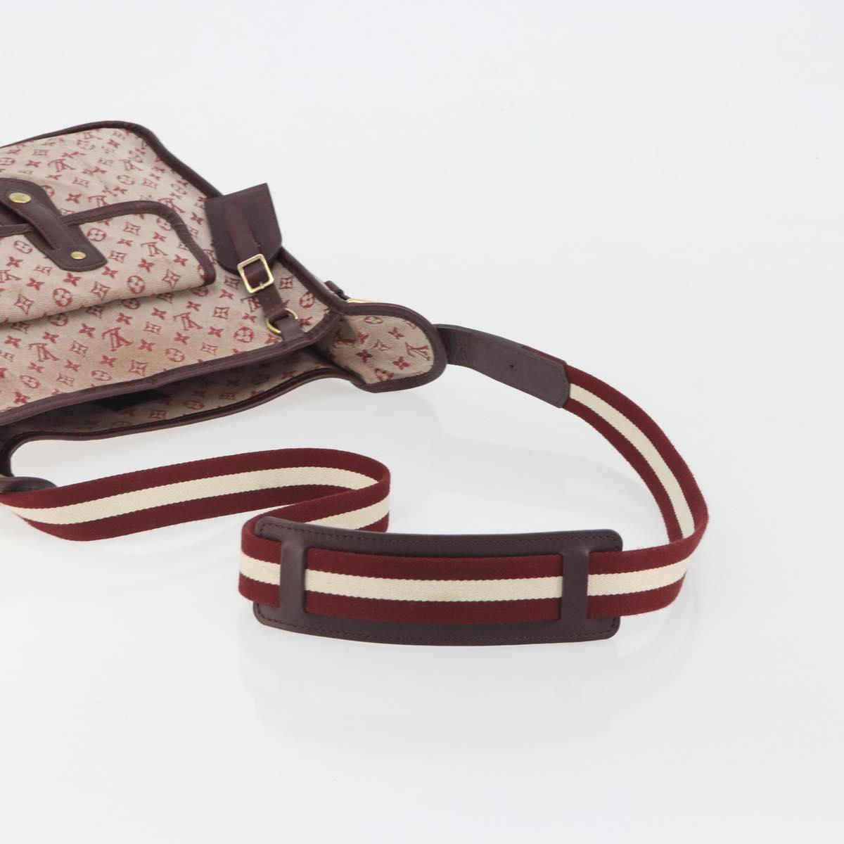 LOUIS VUITTON Monogram Mini Buzas Marie Kate Bag Red M92321 LV Auth BA14657