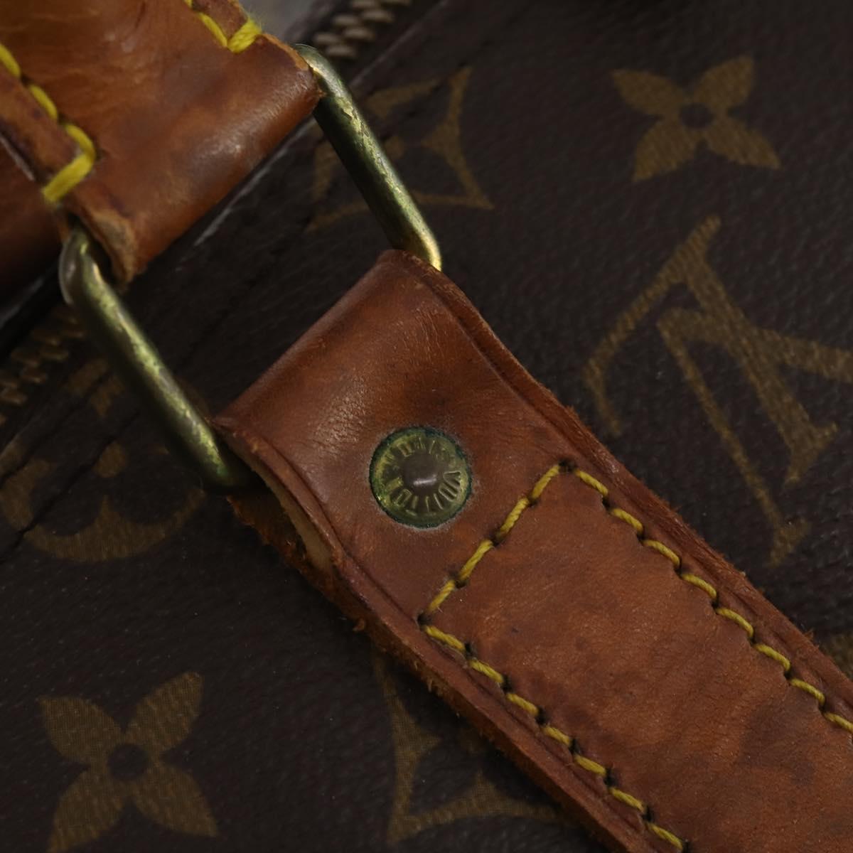 LOUIS VUITTON Monogram Keepall Bandouliere 50 Boston Bag M41416 LV Auth BA14658