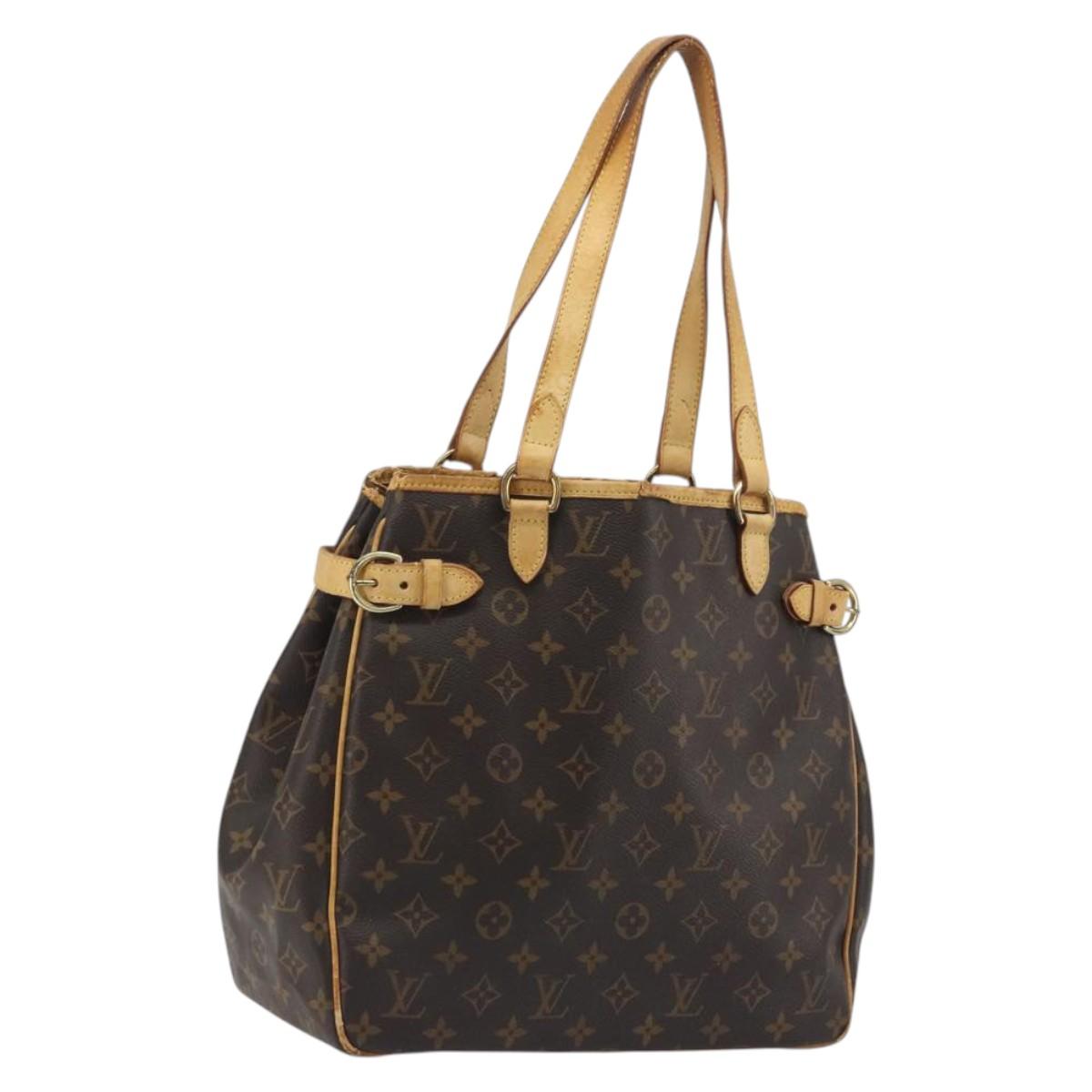 LOUIS VUITTON Monogram Batignolles Vertical Tote Bag M51153 LV Auth BA14659