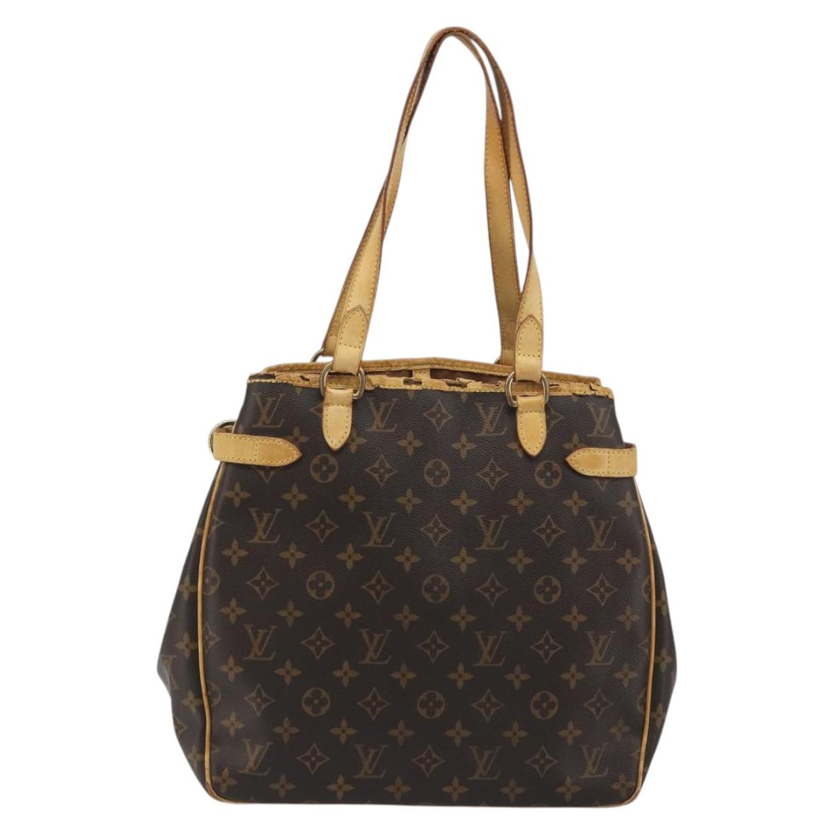 LOUIS VUITTON Monogram Batignolles Vertical Tote Bag M51153 LV Auth BA14659