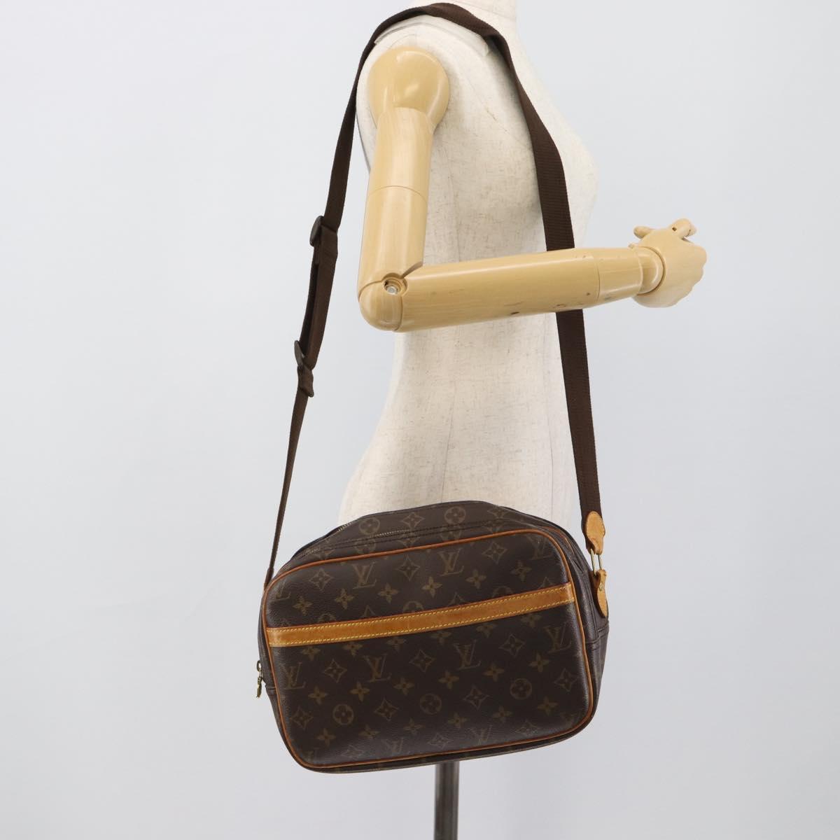 LOUIS VUITTON Monogram Reporter PM Shoulder Bag M45254 LV Auth BA14663