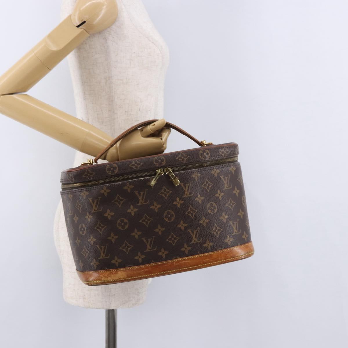 LOUIS VUITTON Monogram Nice Hand Bag M47280 LV Auth BA14667