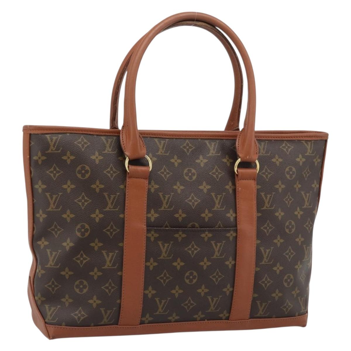 LOUIS VUITTON Monogram Sac Weekend PM Tote Bag M42425 LV Auth BA14670A