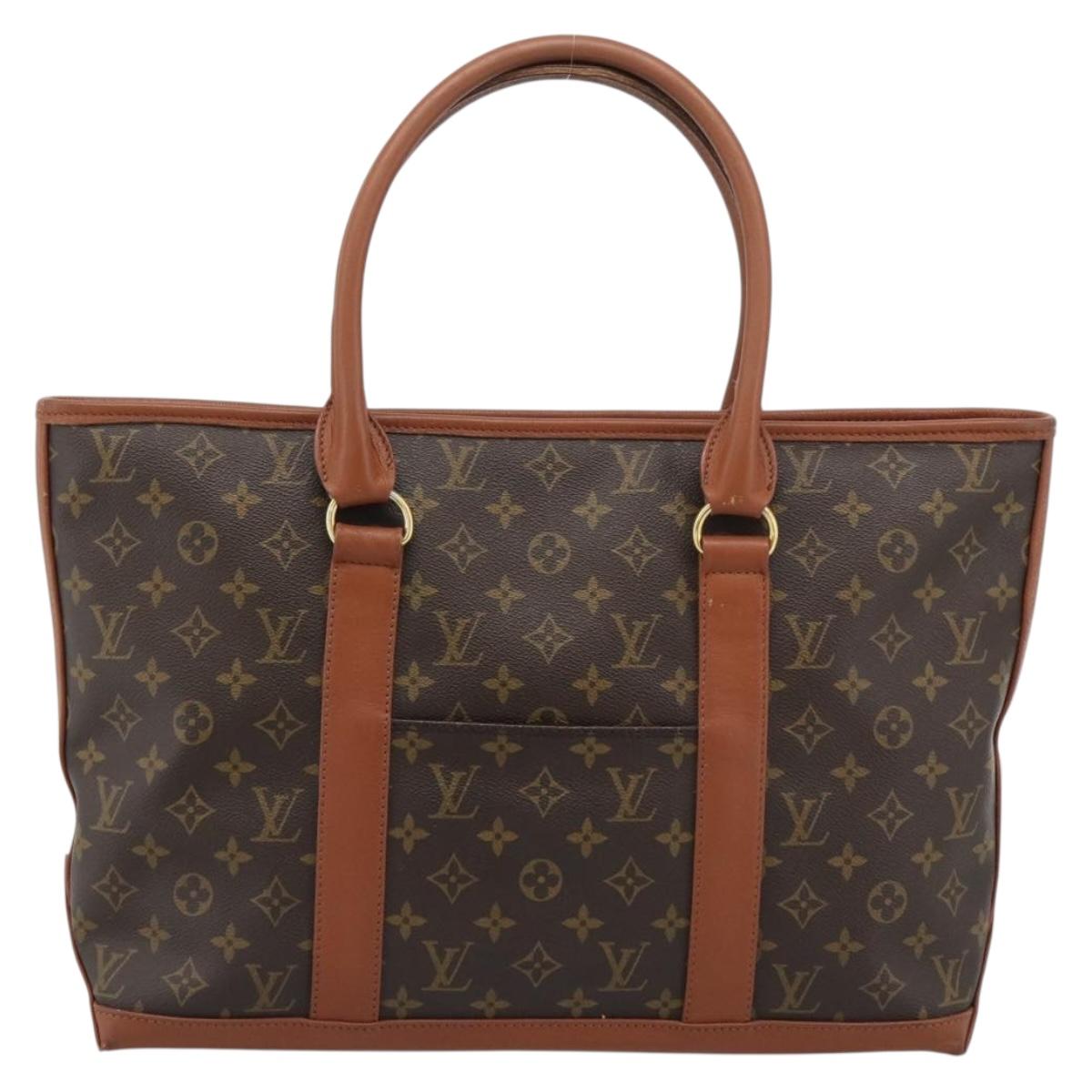 LOUIS VUITTON Monogram Sac Weekend PM Tote Bag M42425 LV Auth BA14670A