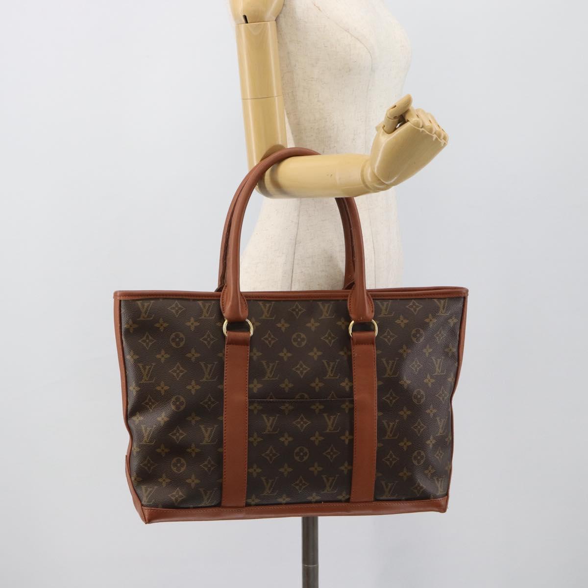 LOUIS VUITTON Monogram Sac Weekend PM Tote Bag M42425 LV Auth BA14670A