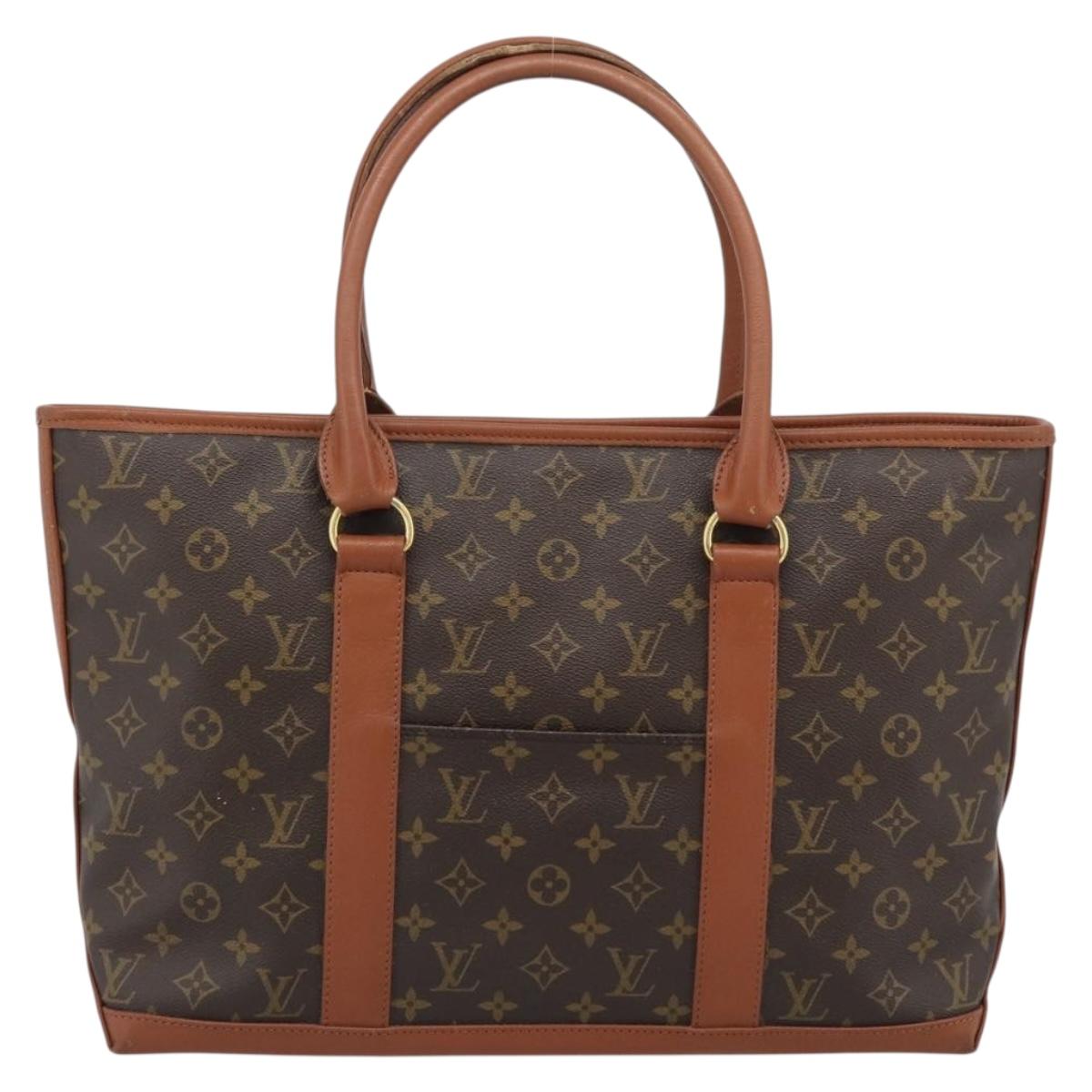 LOUIS VUITTON Monogram Sac Weekend PM Tote Bag M42425 LV Auth BA14670A