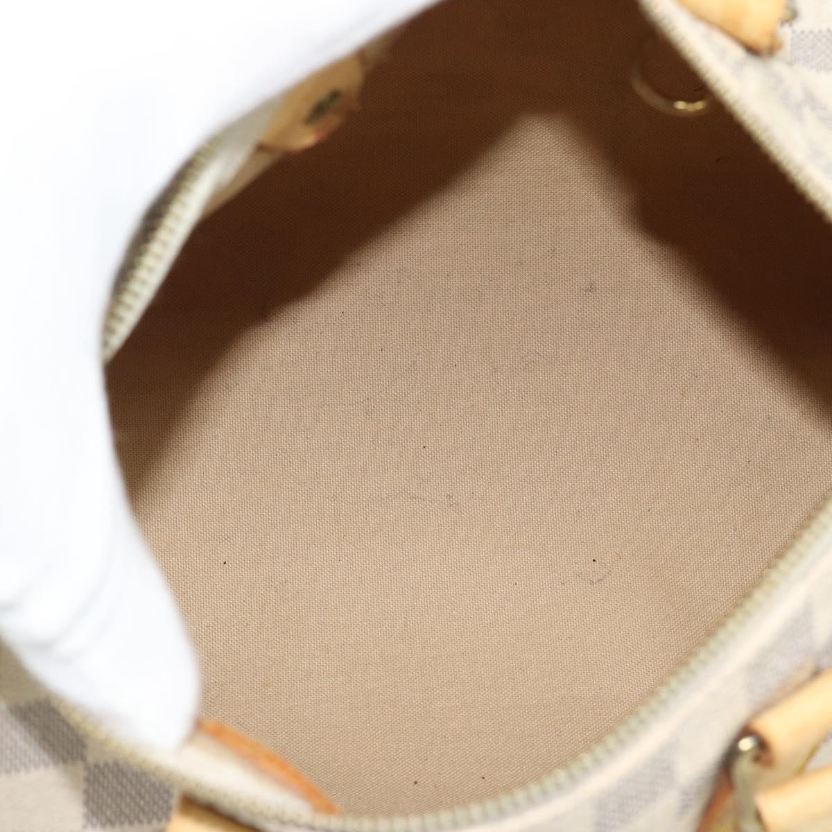LOUIS VUITTON Damier Azur Speedy 25 Hand Bag N41534 LV Auth BA14671