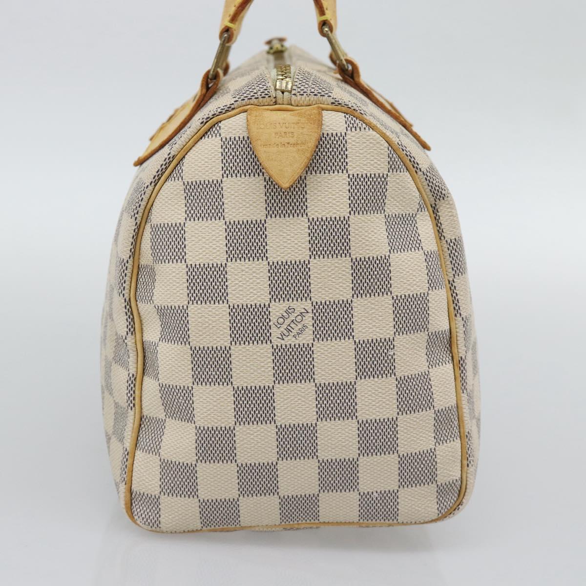 LOUIS VUITTON Damier Azur Speedy 25 Hand Bag N41534 LV Auth BA14671