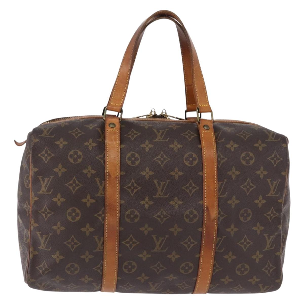 LOUIS VUITTON Monogram Sac Souple 35 Boston Bag M41626 LV Auth BA14674
