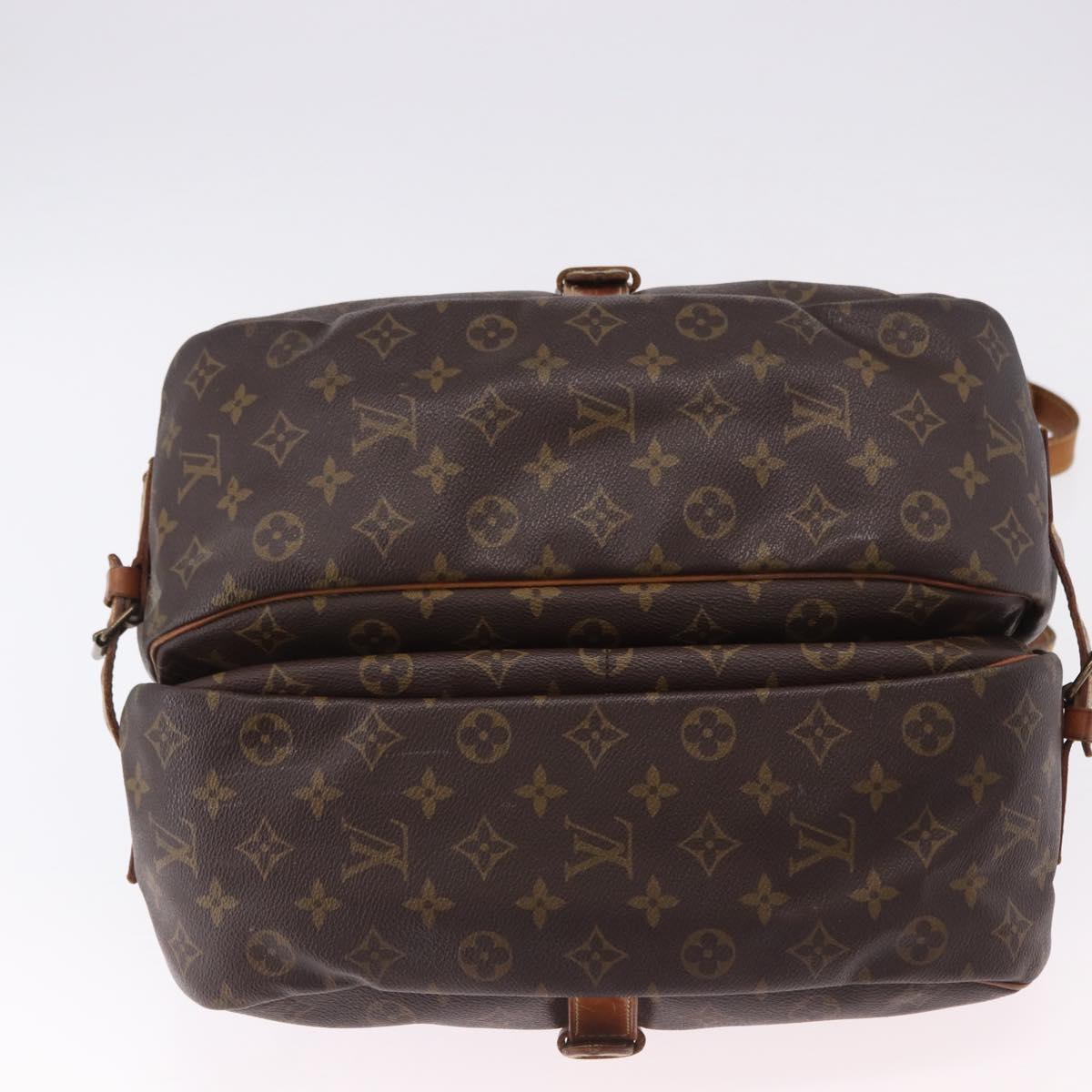 LOUIS VUITTON Monogram Saumur 35 Shoulder Bag M42254 LV Auth BA14675