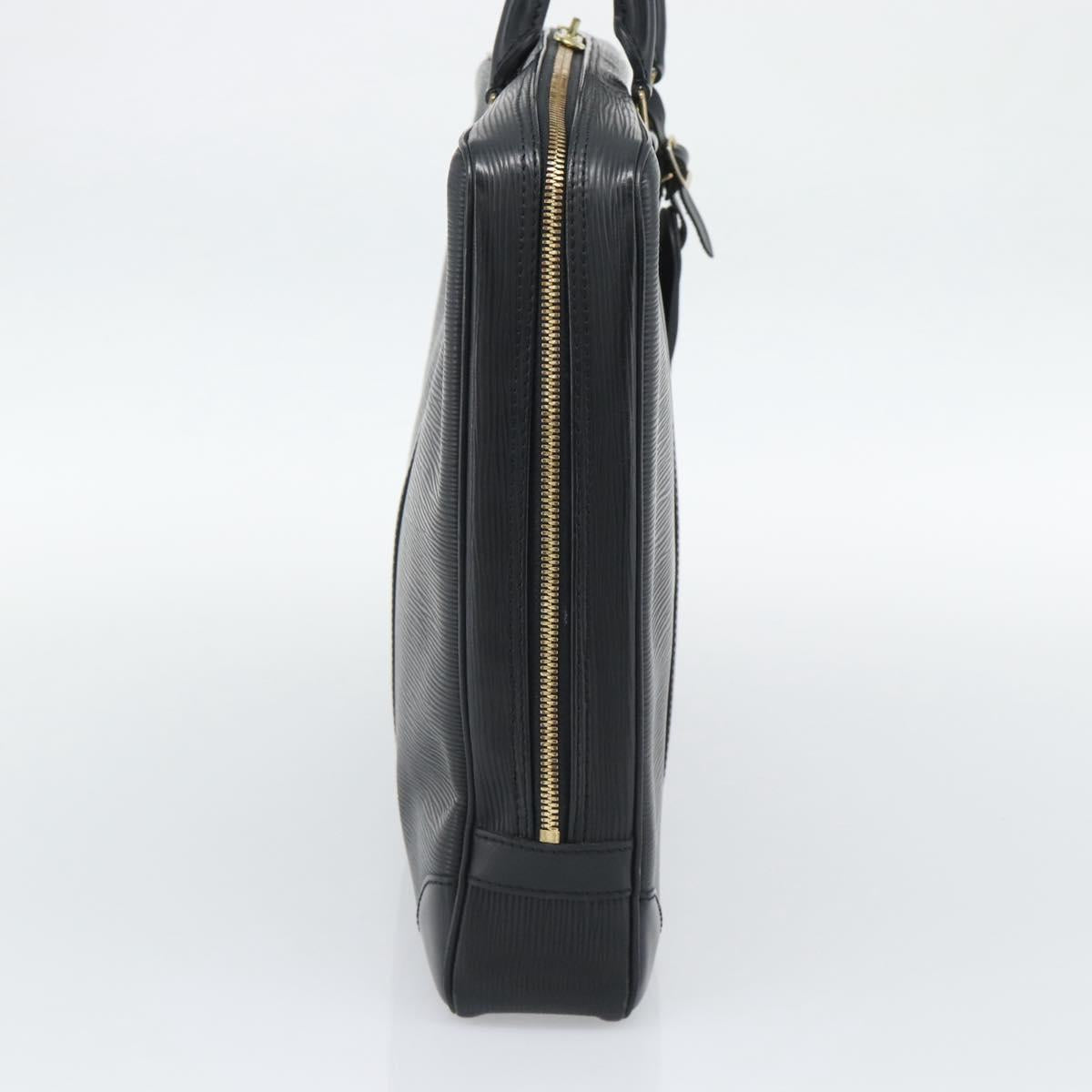 LOUIS VUITTON Epi Porte Documents Voyage Business Bag Black M54472 Auth BA14676
