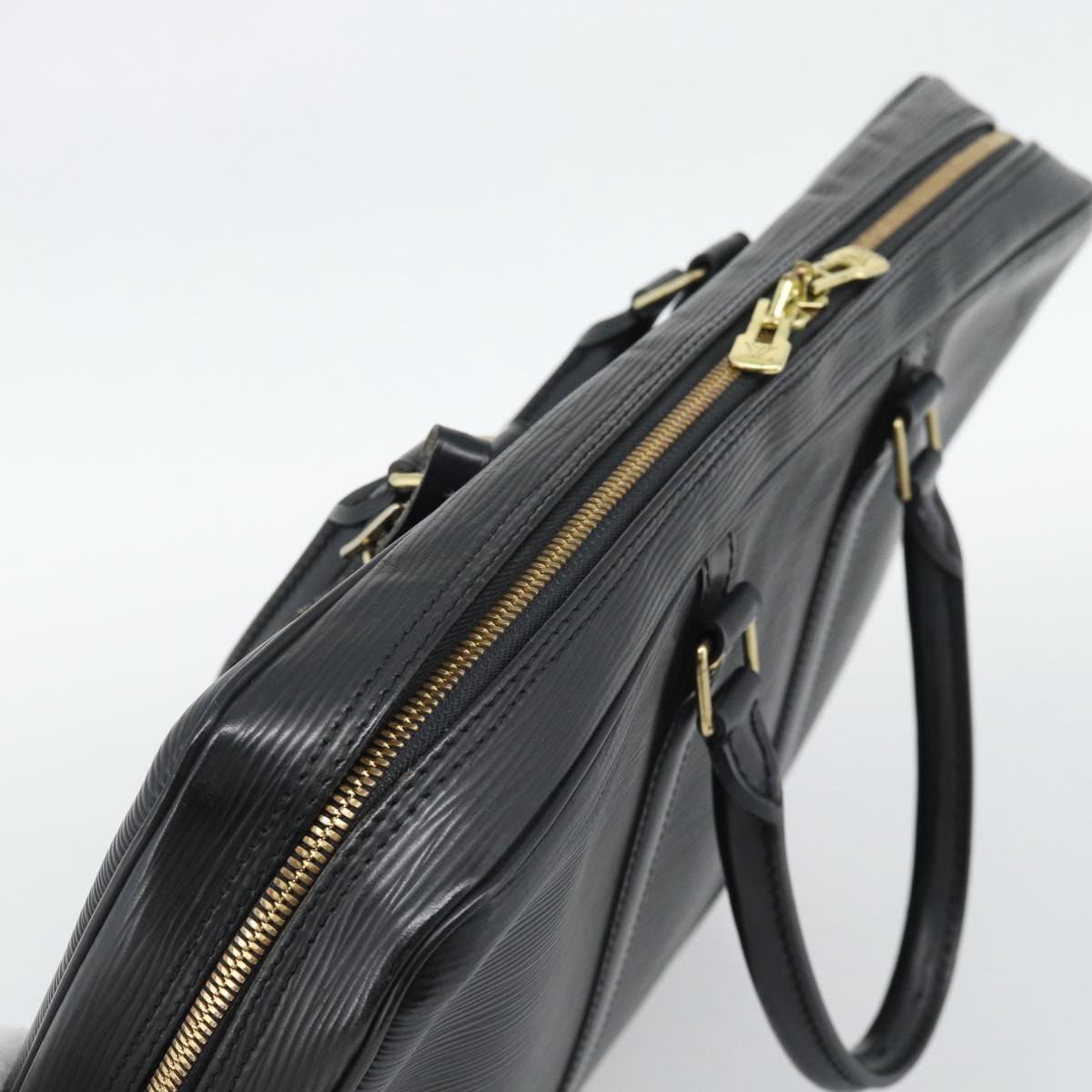 LOUIS VUITTON Epi Porte Documents Voyage Business Bag Black M54472 Auth BA14676