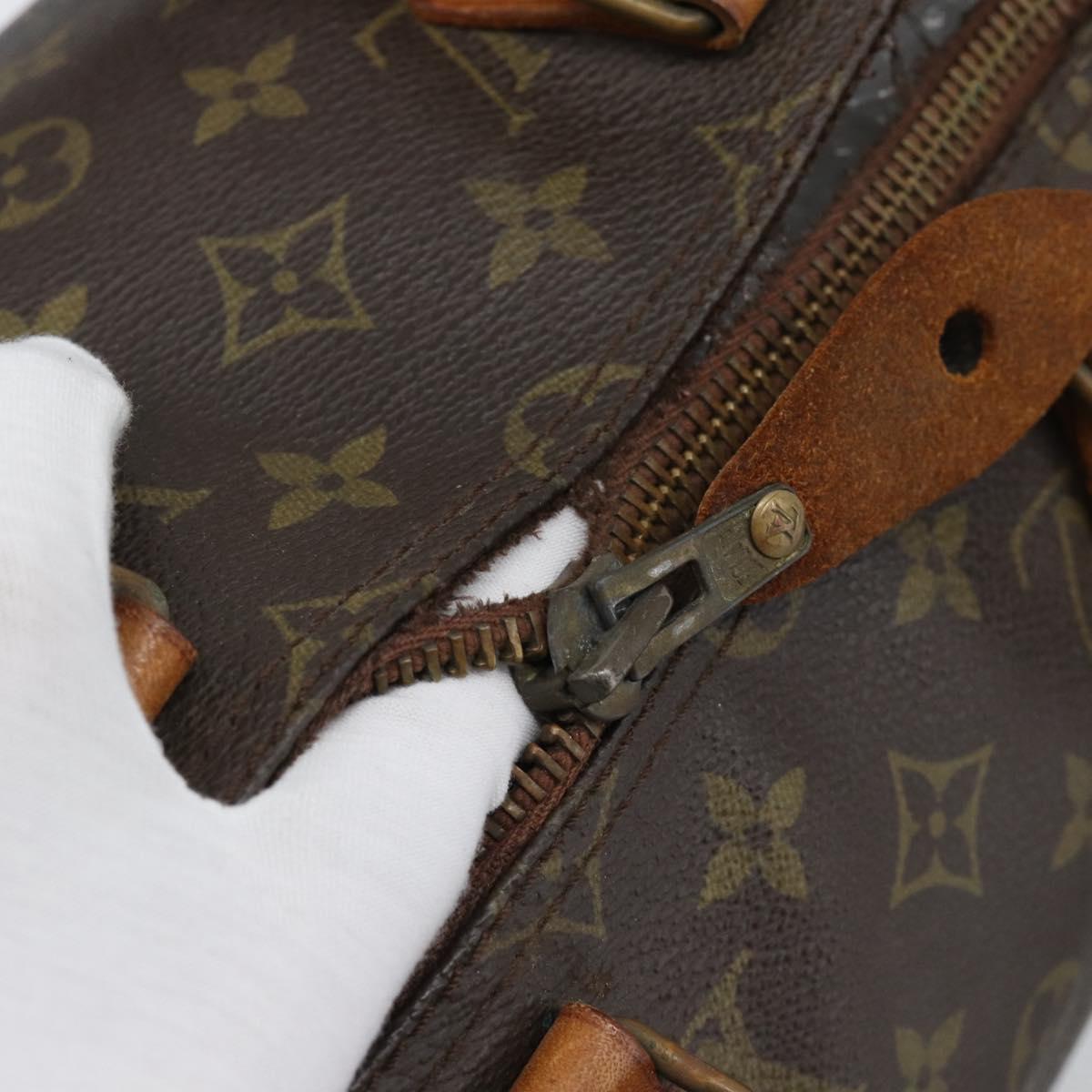 LOUIS VUITTON Monogram Speedy 35 Hand Bag M41524 LV Auth BA14678