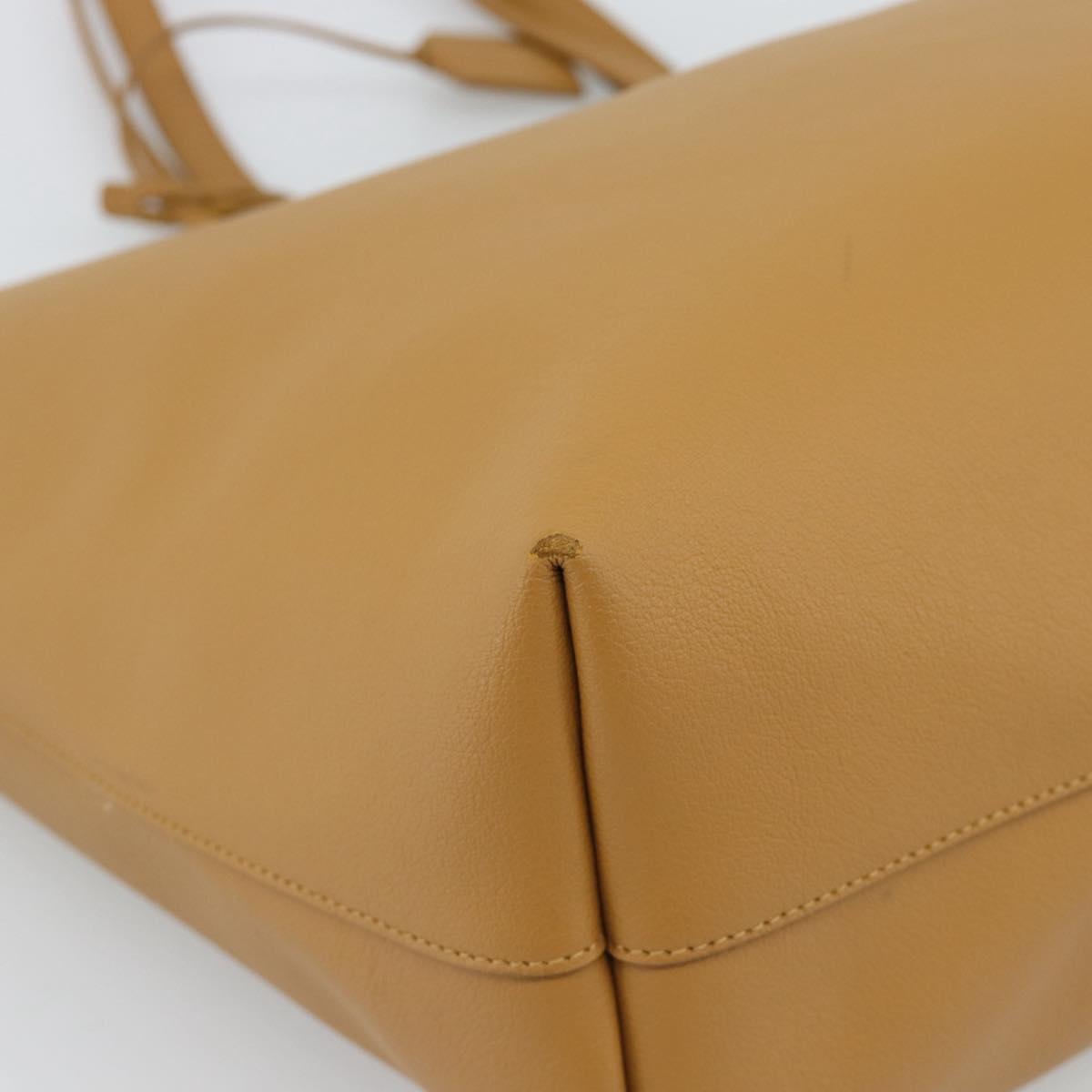 SAINT LAURENT Tote Bag Leather Brown 600281 Auth BA14682A