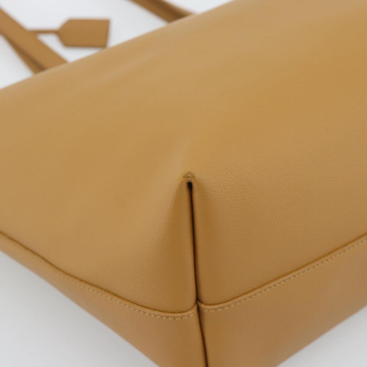 SAINT LAURENT Tote Bag Leather Brown 600281 Auth BA14682A