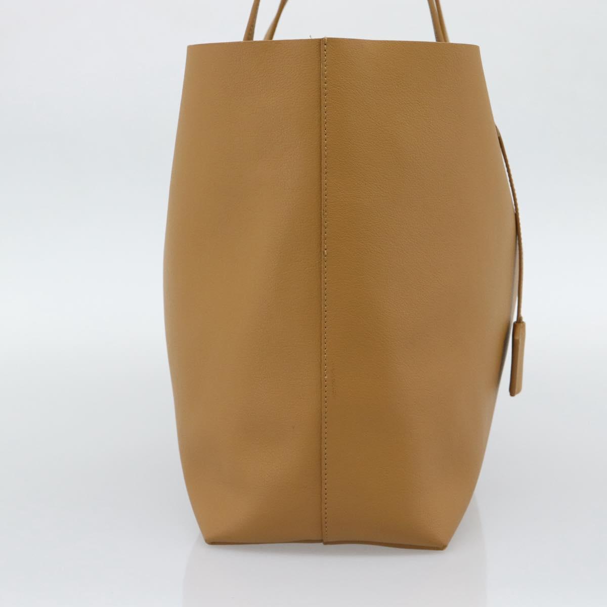 SAINT LAURENT Tote Bag Leather Brown 600281 Auth BA14682A