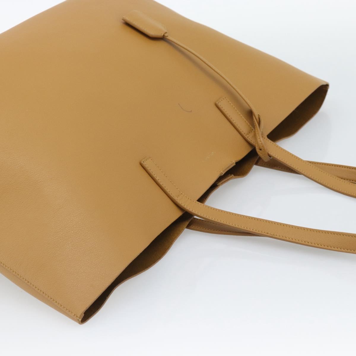 SAINT LAURENT Tote Bag Leather Brown 600281 Auth BA14682A