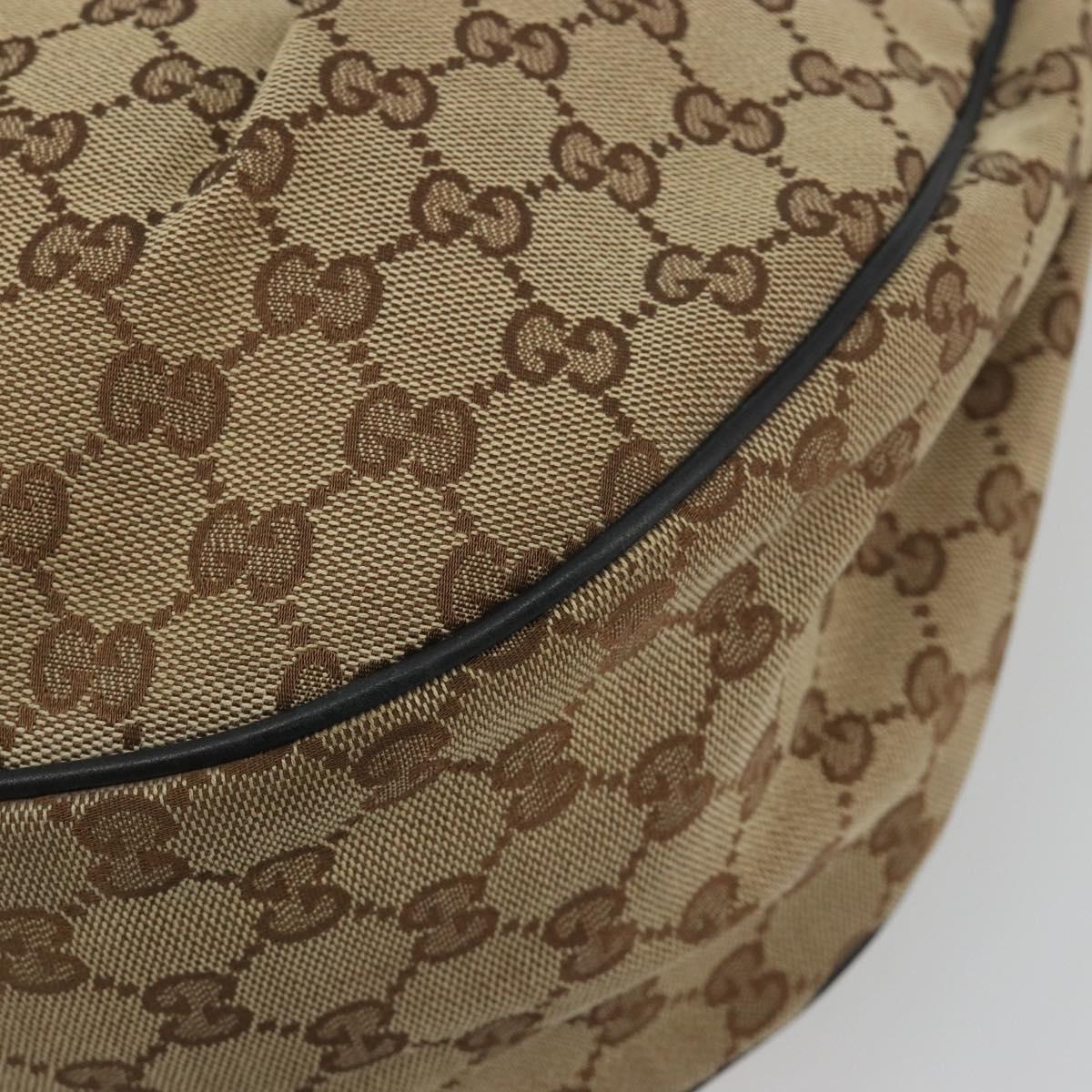 GUCCI GG Canvas Sukey Shoulder Bag Beige Gold Tone 232955 Auth BA14683A