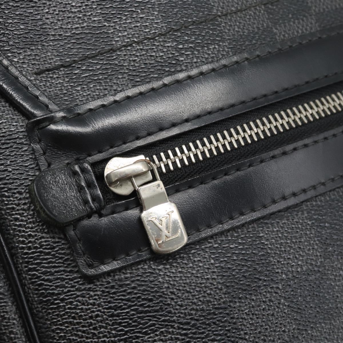 LOUIS VUITTON Damier Grafitte Daniel MM Shoulder Bag N58029 LV Auth BA14689