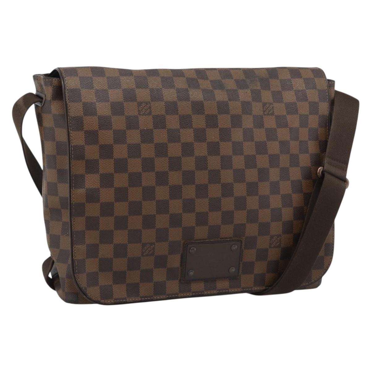 LOUIS VUITTON Damier Ebene Brooklyn GM Shoulder Bag N51212 LV Auth BA14690A