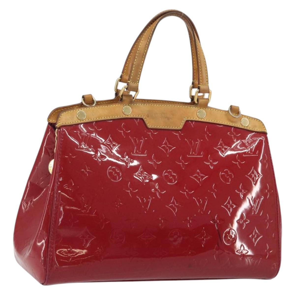 LOUIS VUITTON Monogram Vernis Blair MM Hand Bag Rose Andian M91798 Auth BA14693