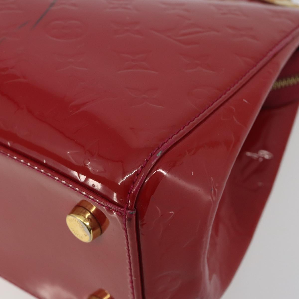 LOUIS VUITTON Monogram Vernis Blair MM Hand Bag Rose Andian M91798 Auth BA14693