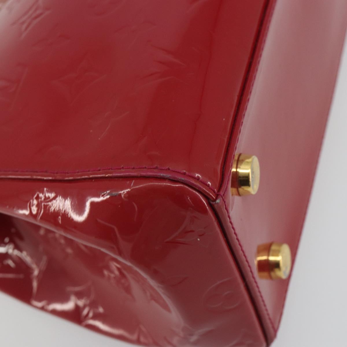 LOUIS VUITTON Monogram Vernis Blair MM Hand Bag Rose Andian M91798 Auth BA14693