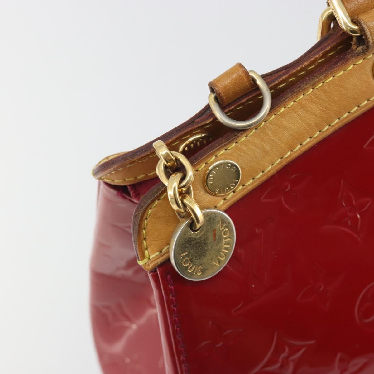 LOUIS VUITTON Monogram Vernis Blair MM Hand Bag Rose Andian M91798 Auth BA14693