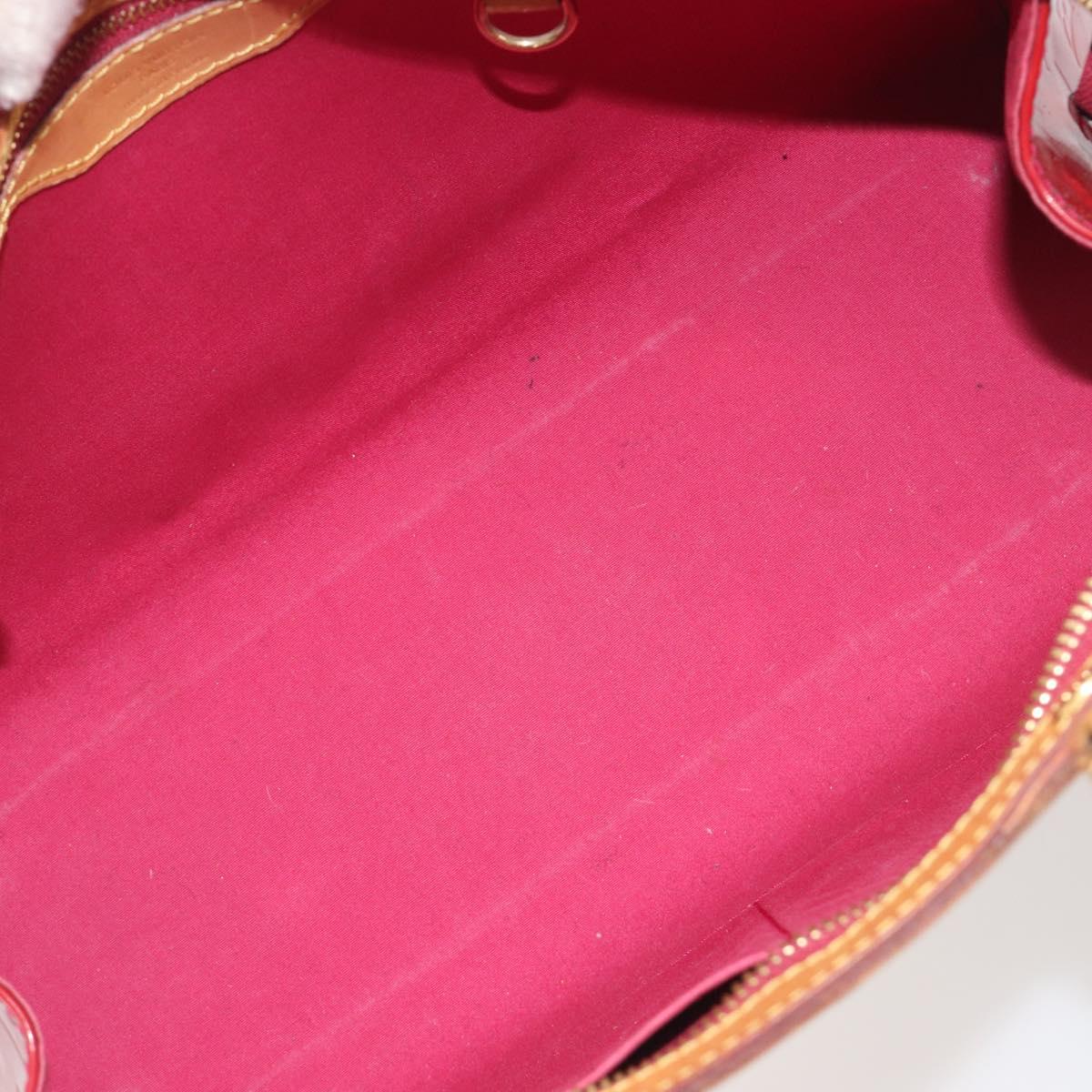 LOUIS VUITTON Monogram Vernis Blair MM Hand Bag Rose Andian M91798 Auth BA14693