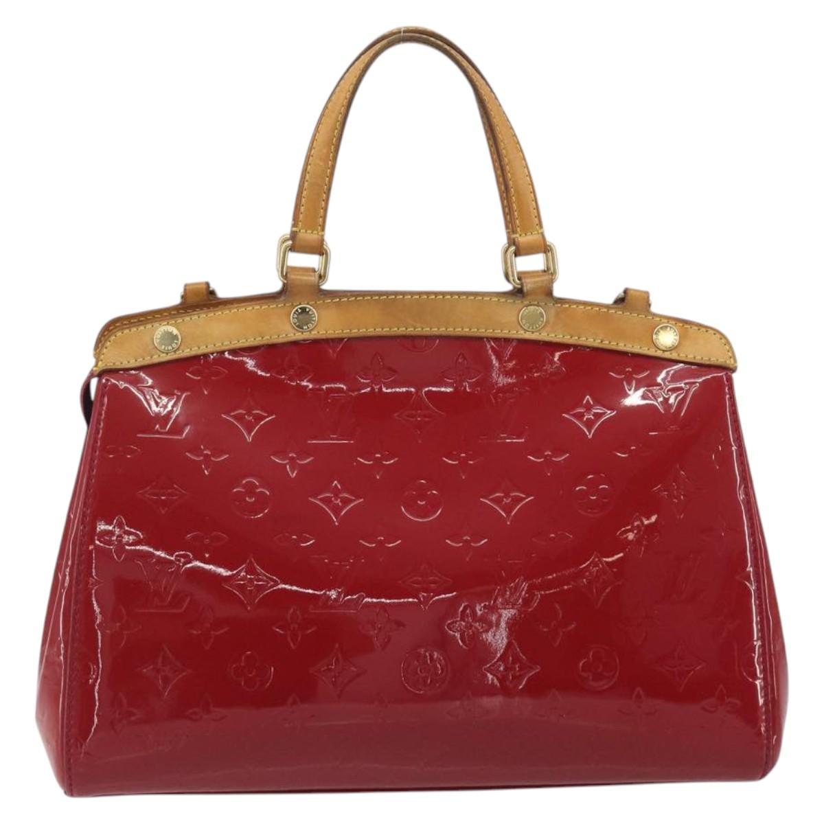 LOUIS VUITTON Monogram Vernis Blair MM Hand Bag Rose Andian M91798 Auth BA14693