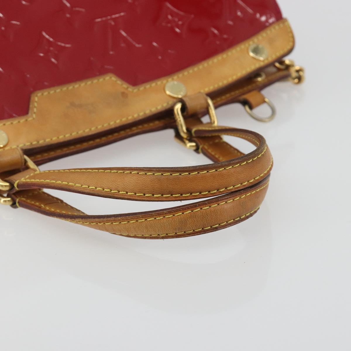 LOUIS VUITTON Monogram Vernis Blair MM Hand Bag Rose Andian M91798 Auth BA14693