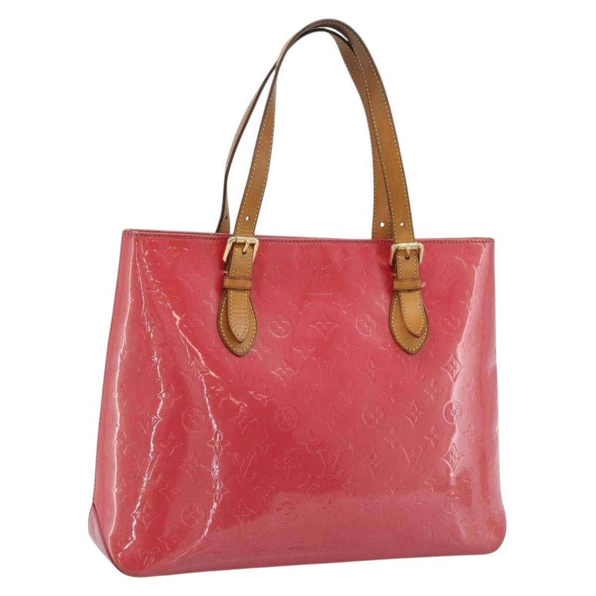 LOUIS VUITTON Monogram Vernis Brentwood Tote Bag Fran Boise M9151F Auth BA14695