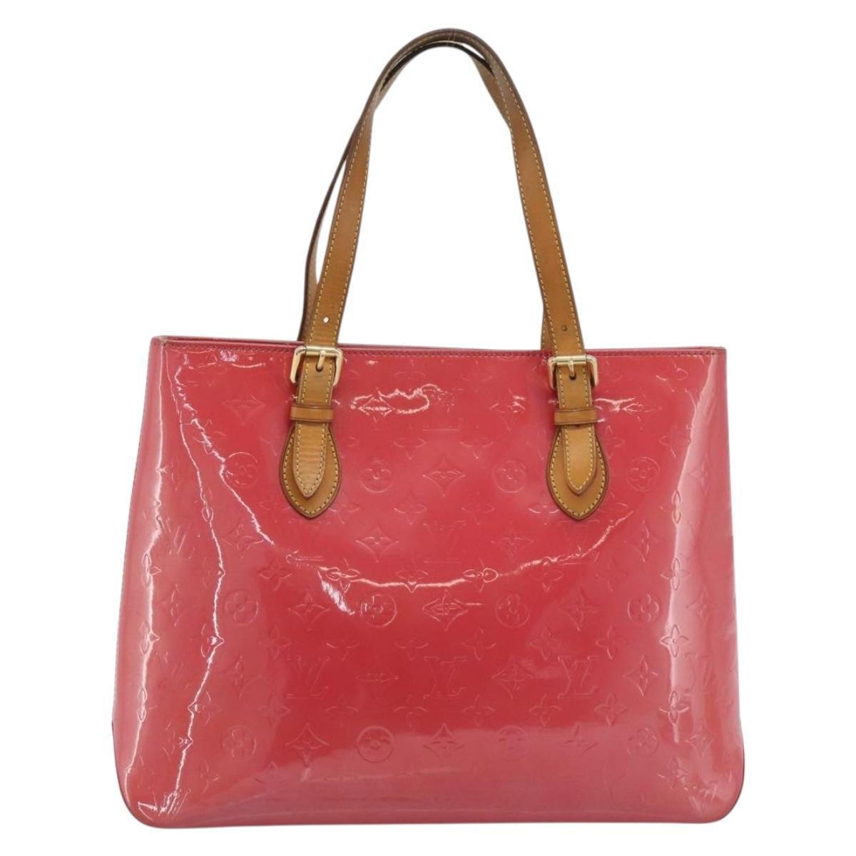 LOUIS VUITTON Monogram Vernis Brentwood Tote Bag Fran Boise M9151F Auth BA14695