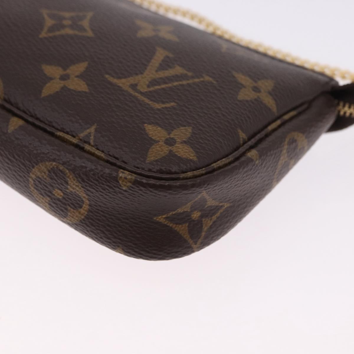 LOUIS VUITTON Monogram Mini Pochette Accessoires Pouch M58009 LV Auth BA14705V