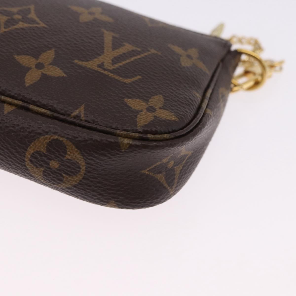 LOUIS VUITTON Monogram Mini Pochette Accessoires Pouch M58009 LV Auth BA14705V