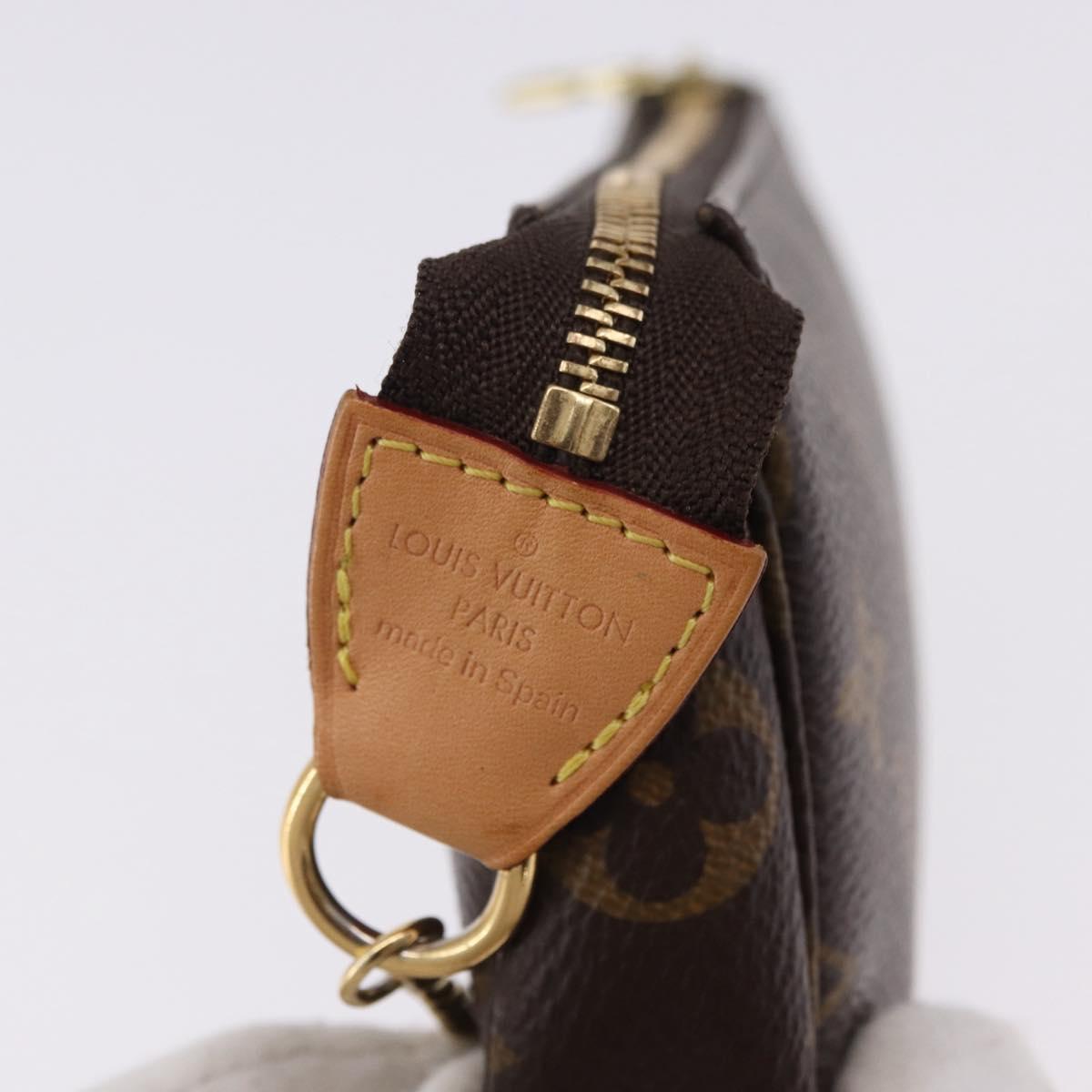 LOUIS VUITTON Monogram Mini Pochette Accessoires Pouch M58009 LV Auth BA14705V