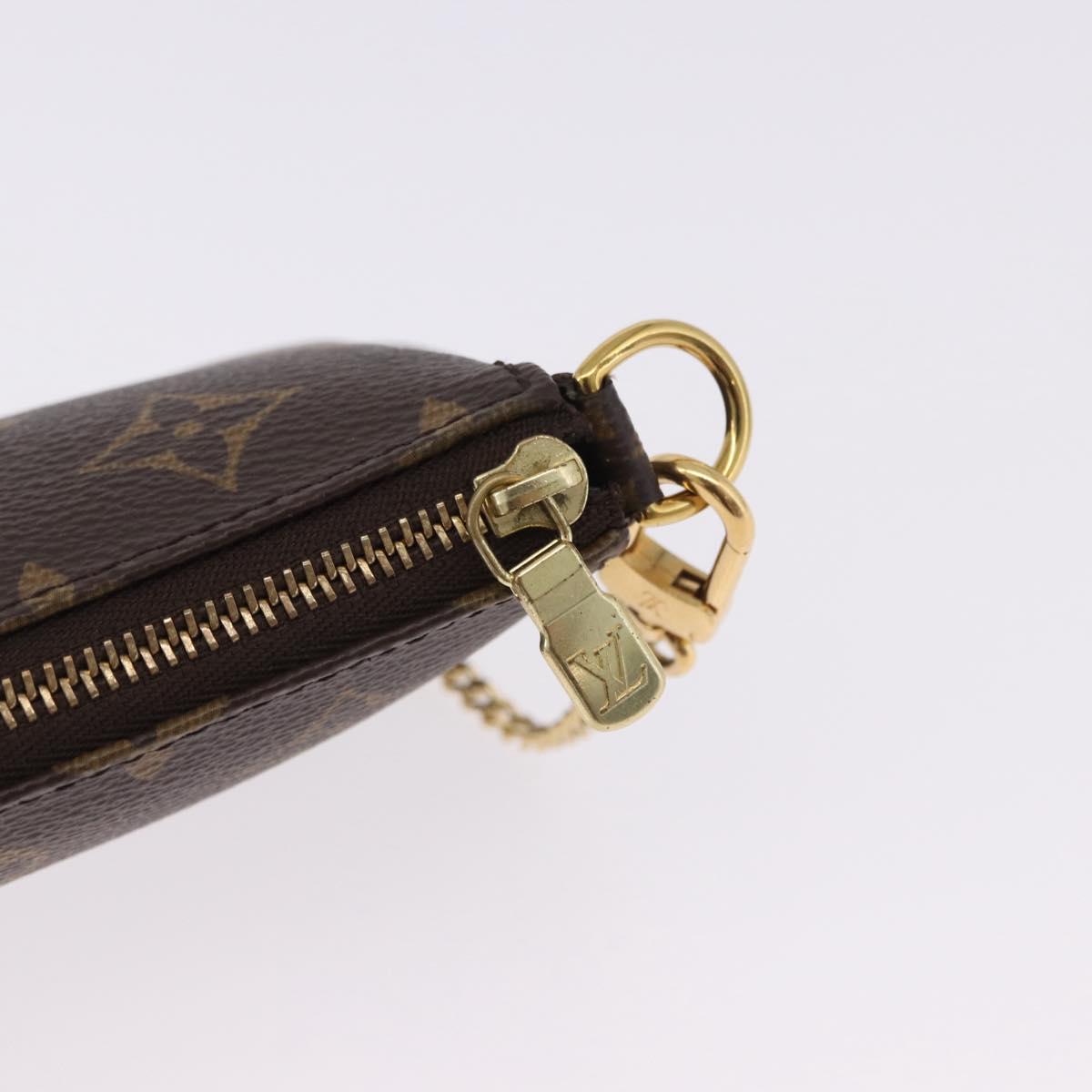 LOUIS VUITTON Monogram Mini Pochette Accessoires Pouch M58009 LV Auth BA14705V