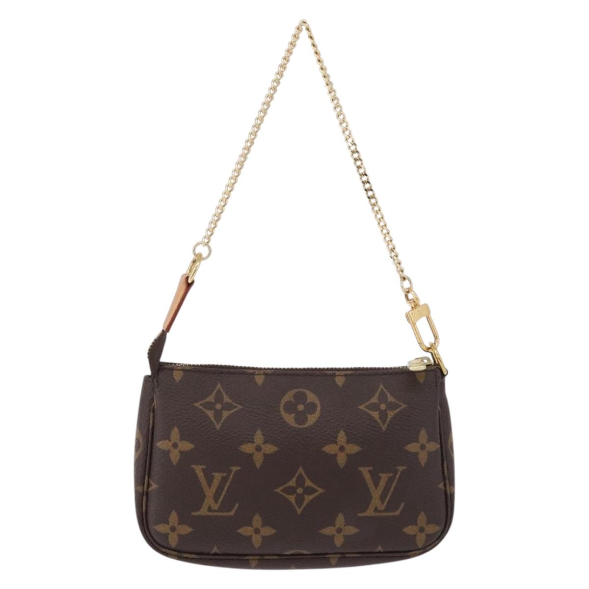 LOUIS VUITTON Monogram Mini Pochette Accessoires Pouch M58009 LV Auth BA14705V