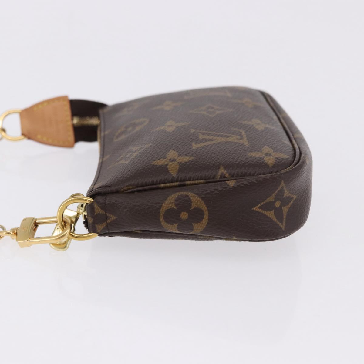 LOUIS VUITTON Monogram Mini Pochette Accessoires Pouch M58009 LV Auth BA14705V