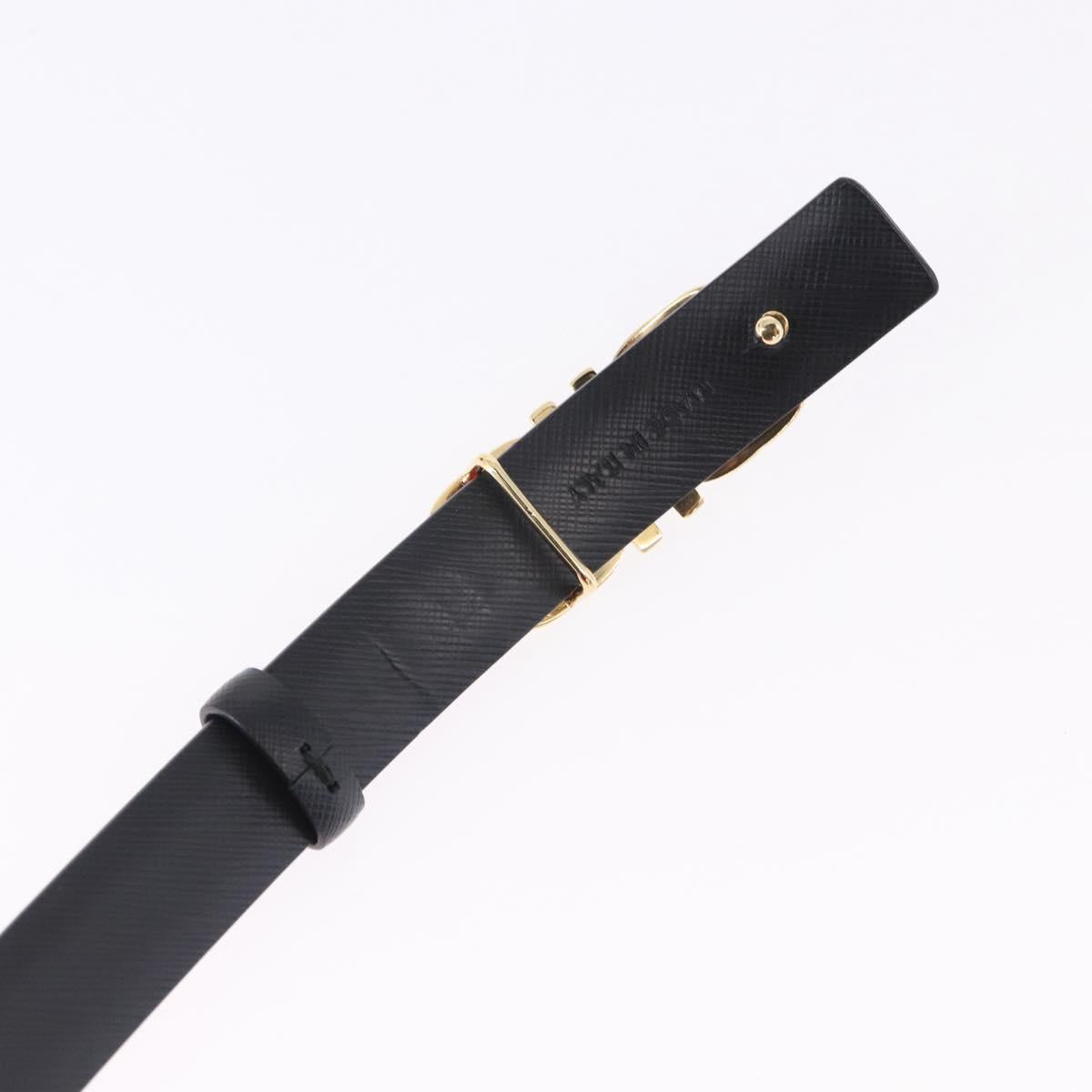 Salvatore Ferragamo Gancini Belt Leather Pink Gold Tone Auth BA14707A
