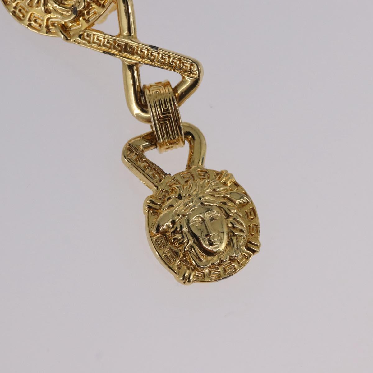Gianni Versace Medusa Earring Metal Gold Tone Auth BA14710V