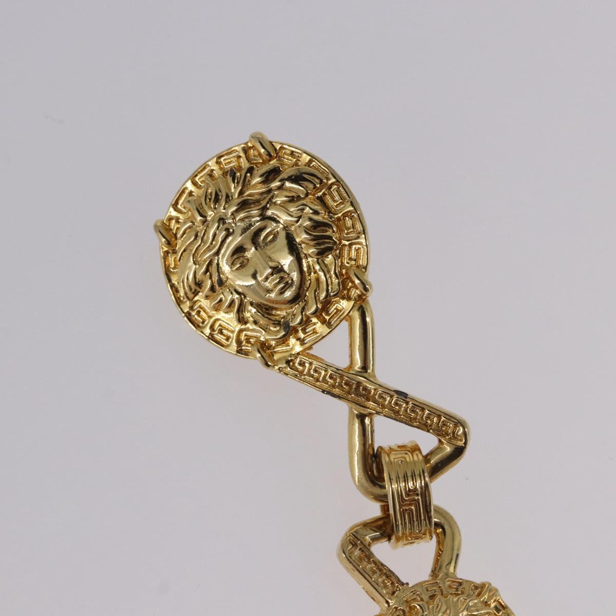 Gianni Versace Medusa Earring Metal Gold Tone Auth BA14710V