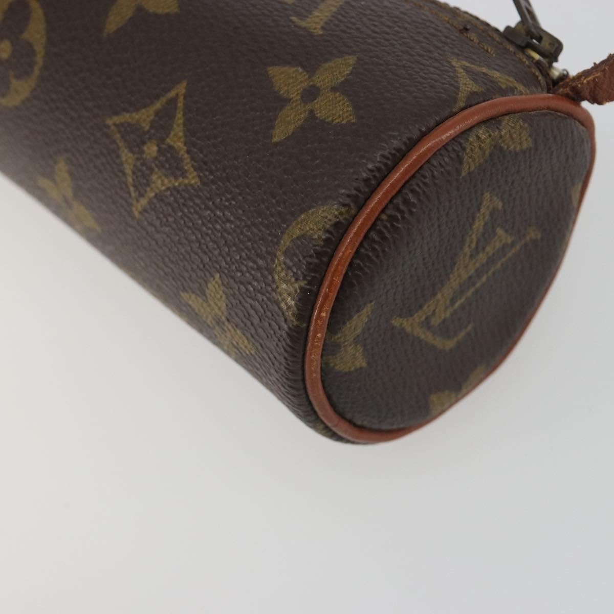 LOUIS VUITTON Monogram Papillon Pouch LV Auth BA14711